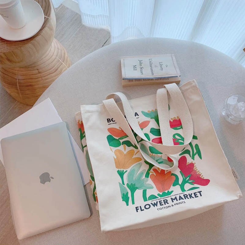 Courtly Flower Market To Go Tote - ivory & birch